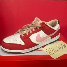 Nike Dunk Low In “Sport Red & Sail” Now Available. Nike Red, Nike Dunk Low, Dunk Low, Shoes Nike, Nike Dunk, Nike Dunks, Womens Shoes Sneakers, Nike Shoes, Nike Women