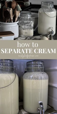 how to separate cream in the refrigerator