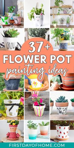 the best flower pot painting ideas