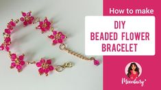 Crystal Bead Jewelry, Making Bracelets, How To Make Diy, Bracelet Tutorial, Bead Patterns, Flower Bracelet, Bead Jewelry, Bead Jewellery, Crochet Jewelry