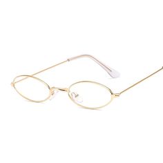 Women's Oval Shaped Sunglasses - wnkrs Gold Round Frame Sunglasses, Gold Sunglasses With Metal Frame, Gold Round Frame Sunglasses With Glass Lenses, Gold Round Frame Glass Sunglasses, Gold Round Frame Sunglasses With Glass Material, Adjustable Gold Metal Frame Sunglasses, Small Oval Sunglasses, Round Sunglasses Women, Sunglasses Women Vintage