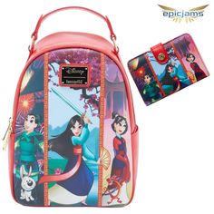 an image of disney princess lunch bag and wallet