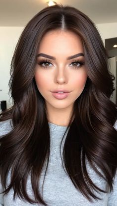 22 Fall Brown Hair Color Ideas » DreamingFY Fall Brown Hair Color, Fall Brown Hair, Mocha Brown Hair, Picture Day Hair, Fall Blonde Hair, Brown Hair Color Ideas, Honey Brown Hair, Brown Hair Inspo