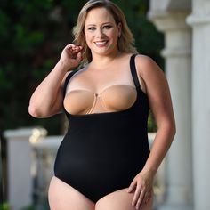 The shapewear for Women that has it all. This InstantFigure compression underbust brief-style bodysuit features comfortable adjustable bra straps and long enough to crisscross in the back. The underbust top enhances your bustline plus allows you to wear the bra of your choice, and the all-over slimming of the torso is priceless. This bodysuit is a unique undergarment that slims and trims your tummy and waist, so you look slimmer in all your clothes. Convenient hook-n-eye gusset makes it easy to Sculpting Shapewear With Built-in Bra And Underwire, Shaping Shapewear With Built-in Bra And Underwire, Full Coverage Bodysuit With Built-in Bra, Push-up Bodysuit With Built-in Bra For Shapewear, Push-up Shapewear Bodysuit With Built-in Bra, Sculpting Shapewear With Removable Bra Pads, Shapewear Bodysuit With Removable Bra Pads And Underwire, Underwire Shapewear With Built-in Bra, Underwire Shapewear With Medium Bust Support