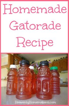 homemade gatorade recipe with text overlay