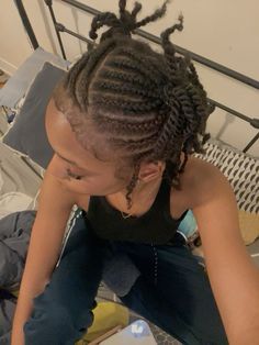 #fulani #twist Fulani Twist, Natural Hair Ideas, Hairstyle Natural Hair, Cornrows Natural Hair, Protective Hairstyles For Natural Hair, Curly Hair Videos, Natural Braids, Quick Natural Hair Styles, Braided Cornrow Hairstyles