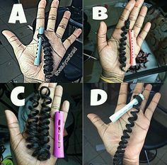 Perm Rod Sizes And Results Curls, Short Permed Hair Before And After, Perm Rod Sizes, Spiral Perm Rods, Rod Set On Natural Hair, Short Long Hairstyles, Perm Curls, New Perm, Natural Hair Pictures