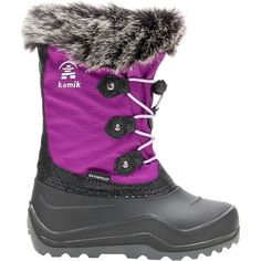 From snowmen to snowtubes, the Kamik Powdery 3 Boot is our choice for little adventurers who love the winter months. Packed with lofty synthetic insulation and sealed with a waterproof laminate, these kicks inspire kids to love the outdoors. Insulated Waterproof Boots For Winter Snow, Scratch-resistant Winter Boots For Outdoor Activities, Scratch-resistant Winter Outdoor Boots, Waterproof Purple Outdoor Boots, Pink Insulated Outdoor Boots, Kamik Snow Boots, Purple Waterproof Outdoor Boots, Kamik Winter Boots, Xtratuf Boots Kids