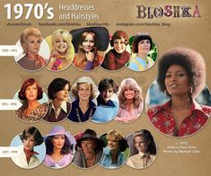 1970 Women Hairstyles, 1973 Hairstyles, 1974 Hairstyles, 1968 Hairstyles, 70s Hair Catalog, 1970 Hair, 1970s Outfits