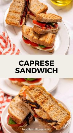 Savor the delightful combination of mozzarella, ripe tomatoes, and fragrant basil in this Caprese Sandwich, a go-to choice for a speedy and nutritious meal you'll crave repeatedly.