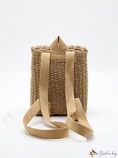 BirdinBag - Modern Double-shoulder Straw Woven Bag: Versatile Hand-carrying Backpack Versatile Portable Backpack Shoulder Bag, Summer Daily Use Shoulder Backpack, Casual Portable Travel Shoulder Bag, Summer Large Capacity Shoulder Backpack, Large Capacity Summer Backpack Shoulder Bag, Casual Shoulder Bag With Adjustable Strap For Travel, Casual Shoulder Bag Backpack Style, Casual Shoulder Backpack, Casual Rectangular Chest Bag