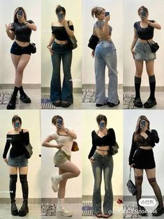 Outfit For Big Thighs, Outfits Thick Thighs, Chubby Hourglass Shape, Poses For Chubby Women, Outfit Ideas Chubby, Chubby Fashion Outfits Korean, Chubby Fashion Outfits, Chubby Outfits, Chubby Aesthetic Outfit