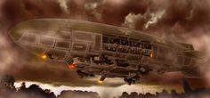 Mecha Tanks, Airship Art, Zeppelin Art, 40k Imperial Guard, Steampunk Airship, Space Ships Concept, Space Ship Concept Art, Star Wars Vehicles, Diesel Punk