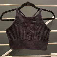 Nwot Betsy Johnson Black Stonewashed Sports Bra, Size Medium. Never Worn, Perfect Condition. Comes From A Smoke And Pet Free Home. Gray Seamless Sports Bra For Workout, Black Seamless Crop Top For Light Exercise, Seamless Gray Crop Top For Sports, Gray Seamless Crop Top For Sports, Sporty Black Seamless Crop Top, Black Seamless Sporty Crop Top, Black Seamless Sports Crop Top, Black Sporty Seamless Crop Top, Black Sports Bra With Built-in Support