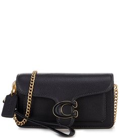 From COACH&#x2C; the Solid Polished Pebble Tabby Convertible Gold Chain Wristlet Crossbody Bag features:Polished pebble leatherfabric liningTwo credit card slotsInside multifunction pocketPush lock closureOutside open pocketDetachable wrist strapDetachable shoulder/crossbody chain strap with approx. 23" DApprox.: 7.25" L x 4.25" H x 1.25" WImported. Coach Tabby Wristlet, Coach Rectangular Wallet On Chain With Strap, Coach Rectangular Chain Wallet With Detachable Strap, Coach Leather Wallet On Chain With Chain Strap, Coach Luxury Crossbody Wallet On Chain, Coach Wallet On Chain With Detachable Strap, Coach Formal Crossbody Wallet On Chain, Luxury Coach Crossbody Wallet On Chain, Luxury Coach Wallet On Chain Crossbody