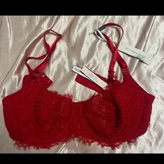 Gorgeous New With Tags Victoria’s Secret Red Bralette! So Stunning. Too Small For Me But Ready To Be Loved By You! Red Bralette, Red Bra, To Be Loved, Women's Intimates, Victoria’s Secret, Bralette, Victoria's Secret, Bra, Tags