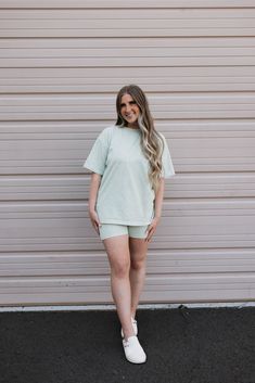 Women's Short Set | Vintage Washed Spearmint (Ships In 5 Business Days
 – forever french baby Sporty Moisture-wicking Short Sleeve Sets, Sporty Green Short Sleeve Set, Trendy Soft-washed French Terry Sweatshirt, Oversized Soft-washed French Terry Sweatshirt, Forever 21 Relaxed Fit Short Sleeve T-shirt, Adult Pajamas, Boy Outerwear, Girls Outerwear, Blouse Jeans