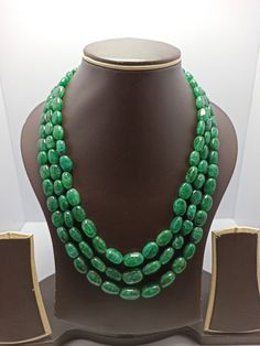 Awesome 18'' Emerald Beryl AAA 668 Carat Fine Quality Emerald Beryl Smooth Oval Beads Gemstone adjustable cord Necklace Stone  : emerald beryl  Shape :- fancy  smooth Oval Necklace - 21 inch 3 line string Size :- 11x16-6x9mm Weight :- 668 carat Polish :- Handmade color - green makes a great gift for your loved ones. It is known as the 'love stone' as the message it emits is the strong vibration of unconditional love, joy, warmth and healing. As Emerald Beryl are profound amplifiers of energy, it Adjustable Gemstone Necklace With Oval Beads, Adjustable Necklace With Gemstone Oval Beads, Adjustable Oval Beads Gemstone Necklace, Emerald Necklace With Oval Gemstone Beads For Jewelry Making, Oval Emerald Bead Necklace For Jewelry Making, Oval Emerald Gemstone Beads Necklace Gift, Adjustable Oval Necklace With Gemstone Beads, Adjustable Oval Jewelry With Faceted Beads, Adjustable Oval Necklaces With Gemstone Beads