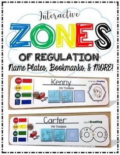 the cover of an interactive zone book with instructions on how to use zones for regulation