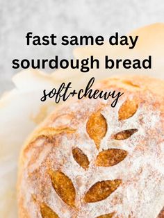 same day sourdough bread baked in a dutch oven Dutch Oven Sourdough Bread Recipe, Dutch Oven Sourdough, Soft Sourdough Bread, Homemade Sourdough Bread Recipes, Loaf Bread Recipe, Simple Bread