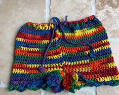 Merladesigns Colorful Ethnic Shorts for Men, Crochet Beach Shorts, Unisex Handknit Shorts, Bohem Summer Mens Shorts, Granny Square Shorts - Etsy Hippie Multicolor Bottoms For Beach Season, Crochet Multicolor Bottoms For Vacation, Multicolor Crochet Bottoms For Vacation, Hippie Crochet Bottoms For Beach, Hippie Crochet Bottoms For Summer, Handmade Cotton Beach Bottoms, Crochet Short Bottoms For Festival, Beachwear Cotton Bottoms With Crochet Details, Beach Season Crochet Cotton Bottoms