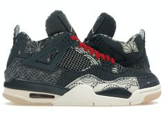 Check out the Jordan 4 Retro SE Sashiko available on @StockX Jordan 4 Sashiko, Authentic Jordans, Deep Ocean, Jordan Sneakers, Cement Gray, Jordan 4 Retro, Air Jordan 4, Air Jordan 4 Retro, Jordan 3