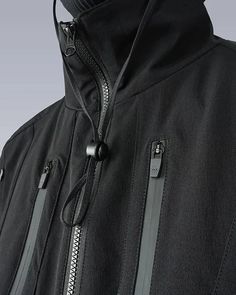 Dive into the sleek comfort of the "Kuma" Techwear Jacket and discover style that moves with you. Your city adventures just got a serious upgrade. Functional Black Hooded Jacket For Urban Adventures, Black Functional Hooded Jacket For Urban Adventures, Functional Black Outerwear With Zipper Closure, Functional Long Sleeve Parka With Zipper Closure, Functional Nylon Outerwear For Urban Adventures, Technical Nylon Outerwear With Detachable Hood, Futuristic Long Sleeve Outerwear For Outdoor, Futuristic Long Sleeve Outdoor Outerwear, Outdoor Windbreaker With Zipper Closure And Stand Collar