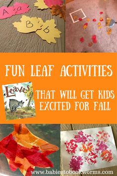 leaf activities that will get kids excited for fall