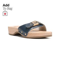 in stock Clog Sandals, Navy Leather, Leather Working, Slide Sandals, Clogs, Womens Sandals, Slides, Shoes Sandals, Leather Upper