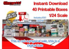 this is an image of instant printable boxes for sale in the digital sales section