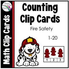 counting clip cards fire safety 1 - 20