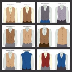 ¿Cuántos tipos de #chalecos existen? Conoce los más comunes.... Vest Formal Outfit, Armor Clothing, Fashion Words, Fashion Illustrations Techniques, Fashion Vocabulary, Mens Style Guide, Fashion Inspiration Design, Suit Style