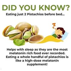 Melatonin Foods, 500 Calorie, Food Health Benefits, Home Health Remedies, Health Knowledge, Good Health Tips, Natural Health Remedies, Before Bed, Health Info