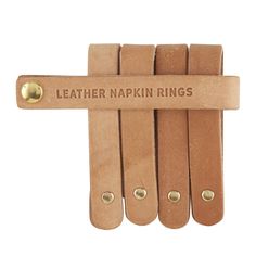 PRICES MAY VARY. DINNER NAPKIN RINGS (SET OF 4): Modern leather napkin rings with metal snaps DIMENSIONS: 3.5-Inches long; 6-inch diameter MADE OF NATURAL LEATHER; durable and stylish MULTI-PURPOSE: Small enough to wrap around a tea light or use as a napkin ring TABLE SUGAR: Enjoy the modern, minimalist elegance found throughout this collection of serving essentials, kitchen supplies, and home decor from Santa Barbara Design Studio Leather Napkin Rings, Simple Window Treatments, Leather Accessory, Linen Store, Diy Fireplace, Cloth Napkin, Napkin Ring, Creative Branding, Napkin Holder