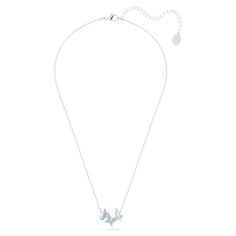 This elegant Lilia necklace features a central motif of floating butterflies adorned with shimmering blue pavé on a rhodium plated setting. This is an easy choice to enhance your outfit with a touch of nature-inspired wonder. Article no.: 5662181 Collection: Lilia Minimum length: 14 7/8 inches Maximum length: 16 7/8 inches Width: 3/4 inches Material: Crystals, Rhodium plated Color: Blue Clasp type: Lobster Floating Butterflies, Butterfly Blue, Necklace Butterfly, Necklace Swarovski, Cotton Gloves, Outfit Check, Swarovski Necklace, Branded Bags, Plate Sets