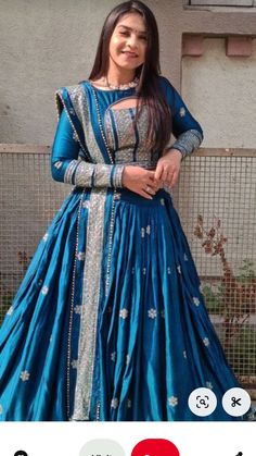 Anarkali From Saree Ideas, Designer Traditional Outfits, Saree Gowns Dresses Indian, Anarkali Dress Pattern New, Long Blouse Designs For Lehenga, Back Dress Design Ideas, Dress With Saree, Saree Dress Gowns, Gown Designs Indian