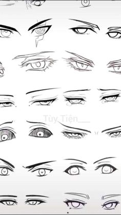 the different types of eyes and how to draw them