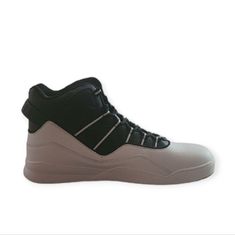 Rocawear Mens White And Black Athletic High Top Sneakers For Athletics And Fashion Brand New Never Worn Casual Jordan Shoes For Light Sports With Laces, Casual Jordan Shoes For Streetwear, Casual High-top Jordan Shoes, White Urban Lace-up Jordan Shoes, Urban White Lace-up Jordan Shoes, Casual Jordan Shoes For Light Sports, White Casual Jordan Shoes For Light Sports, Casual White Jordan Shoes For Light Sports, Athletic Sneakers