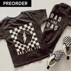 **PREORDER**These will ship early June in time for Father's Day!Check out the matching RAD DAD Tee to match! Garment dyed  True to size. We recommend sizing up if in between sizes or want a roomier fit.  Front and back design Boy Shirt Design, Kids Shirts Boys, Trendy Baby, Girl Falling, Back Design, Kid Tees, Future Kids, Future Baby, Boys Shirts