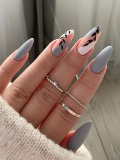 Grey  Collar   Plants Color Nails Embellished   Nail,Hand & Foot Care April Nails, Cute Simple Nails, روتين العناية بالبشرة, Nails 2024, Fancy Nails, Chic Nails, Short Acrylic Nails, Cute Nail, Cute Acrylic Nails