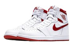 Nike Air Jordan 1 Retro BG Metallic Red 575441-103 Sneaker Website, Red Jordans, Jordan Model, Jordan Retro 1, Jordan 12 Retro, Air Jordan 1 Retro High Og, Air Jordan 1 Retro High, Red Nike, Air Jordan 1 Retro