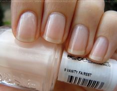 Essie Vanity Fairest, Sheer Nail Polish, Sheer Nails, Pedi Ideas, Wedding Glam, Natural Nail Care, Natural Nail Designs, Classy Nail Designs, Nice Nails