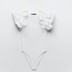 Bnwt Zara Bodysuit Sz Small Chic White Summer Bodysuit, Zara White Beachwear Swimwear, Zara White Beach Swimwear, White Zara Beach Swimwear, Chic Stretch Swimwear By Zara, Elegant Zara Swimwear With Stretch, Zara Summer Stretch Bodysuit, Zara Summer Bodysuit, Zara Summer Bodysuit With Lined Body