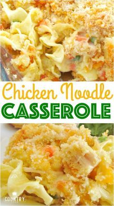 chicken noodle casserole is an easy and delicious side dish