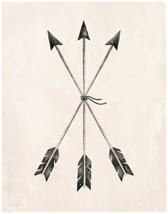 four arrows pointing in different directions with one arrow on each side and the other two