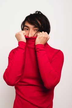 "This Urban style Unisex fitting Red Turtle neck top, is a unique piece to have in any closet .  The Top has an Urban look with extra long sleeves. Color - Red Material: Lycra Jersey Sizes: S, M S Bust: 82cm/ 32\" inches Waist: 78cm/ 30\" inches Hips: 90/ 35\" inches Length: 72cm /28\" inches Sleeve: upper arm 32.5 cm/ 13\" inches Sleeve Length: 75cm/ 29.5 inches  M Bust: 94cm/ 37\" inches Waist: 88cm/ 34.5\" inches Hips: 100cm/ 39\" inches Length: 72cm /28\" inches Sleeve: upper arm 35.5 cm/ 14 Urban Apparel, Red Clothing, Neutral Tops, Urban Clothing, Tops For Men, Extra Long Sleeves, Urban Looks, Wrap Cardigan, Men Tops