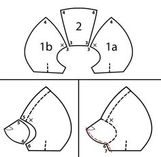 the instructions to make an origami bird head for a child's hat