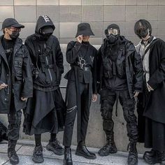 Pakaian Hipster, Techwear Cyberpunk, Cyberpunk Techwear, Tech Wear Fashion, Techwear Outfits, Cyberpunk Clothes, Streetwear Mode