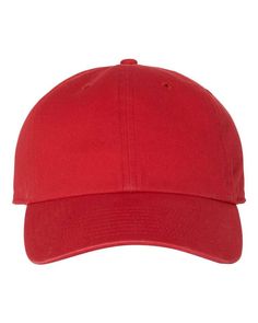 Clean Up Cap - RED - ONE SIZE | 47 Brand Clean Up Cap in Red | Cotton Plain Baseball Caps, Training Bags, 47 Brand, Dad Hat, Embroidery Projects, Wholesale Clothing, Clean Up, Dad Hats, Low Profile