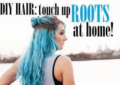 It's inevitable - when you color your hair, you are going to have to do root touch-ups! Sometimes, it's easy enough to do at home, meaning you get to save a few dollars. Whether you need to bleach or dye your root growth, find out how to fix it here! Home Meaning, Blonde Hair With Roots, Hair Styels, Galaxy Hair, Hair Color Unique, Hair Color Chart, Gray Hair Cuts, Hair Color Pastel